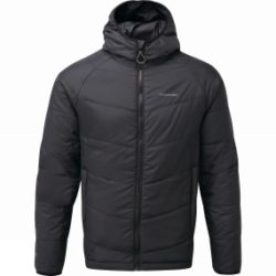 Craghoppers Mens CompressLite Packaway Hooded Jacket Black/Black